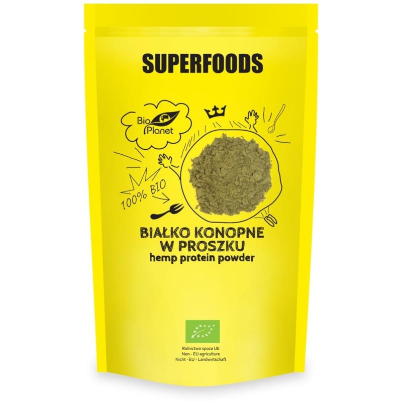 SUPERFOODS Białko konopne BIO 150g BIO PLANET SUPERFOODS Białko konopne BIO 150g BIO PLANET
