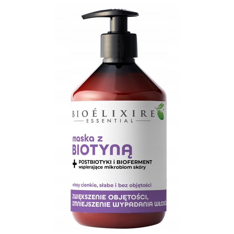Bioelixire Biotyna Maska 500 ml wzmocnieniająca Bioelixire Biotyna Maska 500 ml wzmocnieniająca