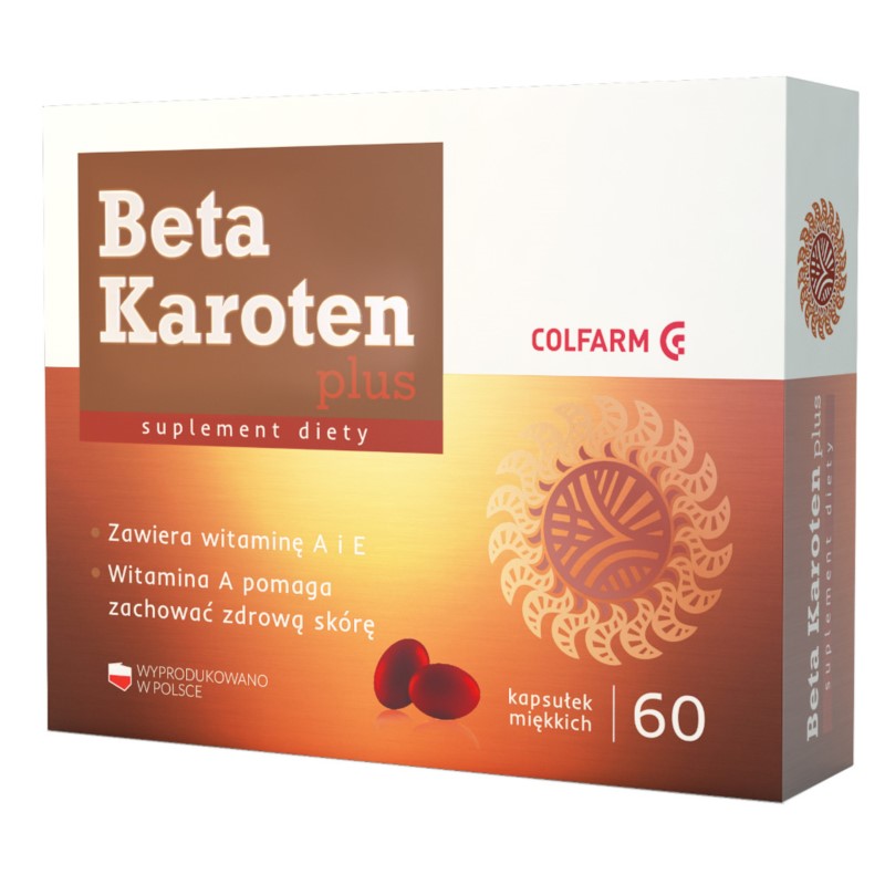 Colfarm Beta Karoten Plus 60 Kaps. Colfarm Beta Karoten Plus 60 Kaps.