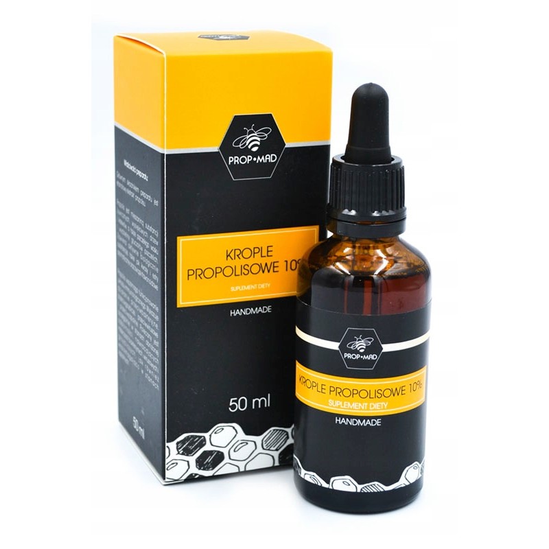 PROP-MAD Krople propolisowe 10 % 50 ml PROP-MAD Krople propolisowe 10 % 50 ml