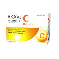 Vitadiet Akavit Witamina C 1000 Mg 60 K Odporność Vitadiet Akavit Witamina C 1000 Mg 60 K Odporność