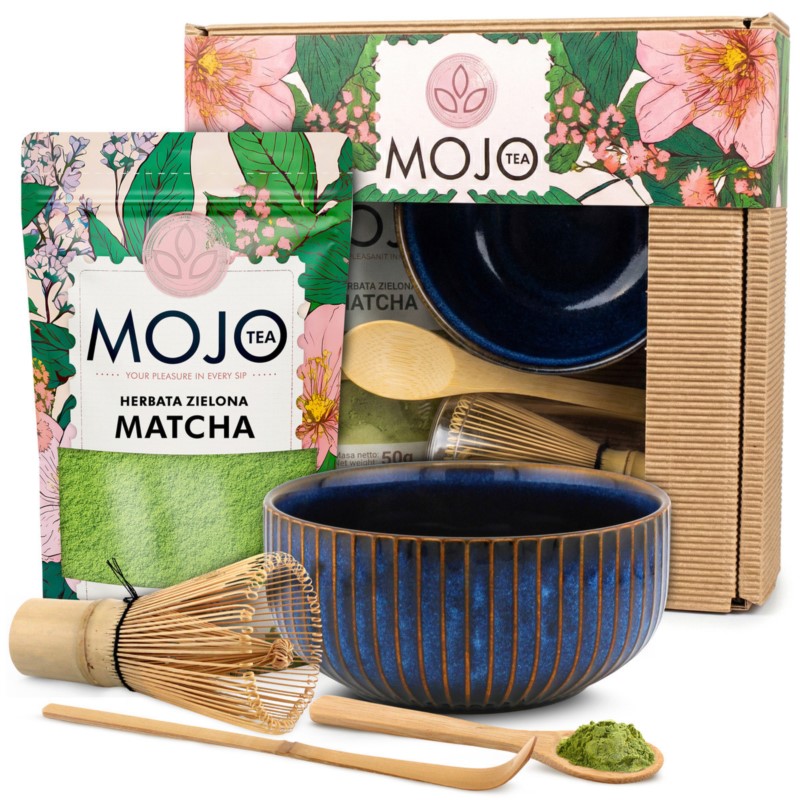 Zestaw MOJO TEA z bambusowymi akcesoriami Zestaw MOJO TEA z bambusowymi akcesoriami