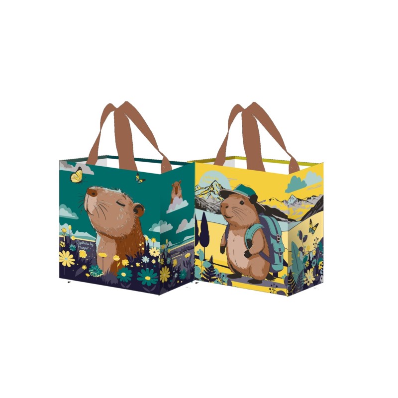 Torba Z Pp Mini Kapibara zielono-cytrynowa 10 L Torba Z Pp Mini Kapibara zielono-cytrynowa 10 L
