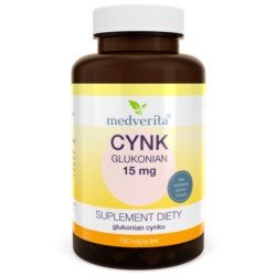 Medverita Cynk glukonian 15 mg 180 k