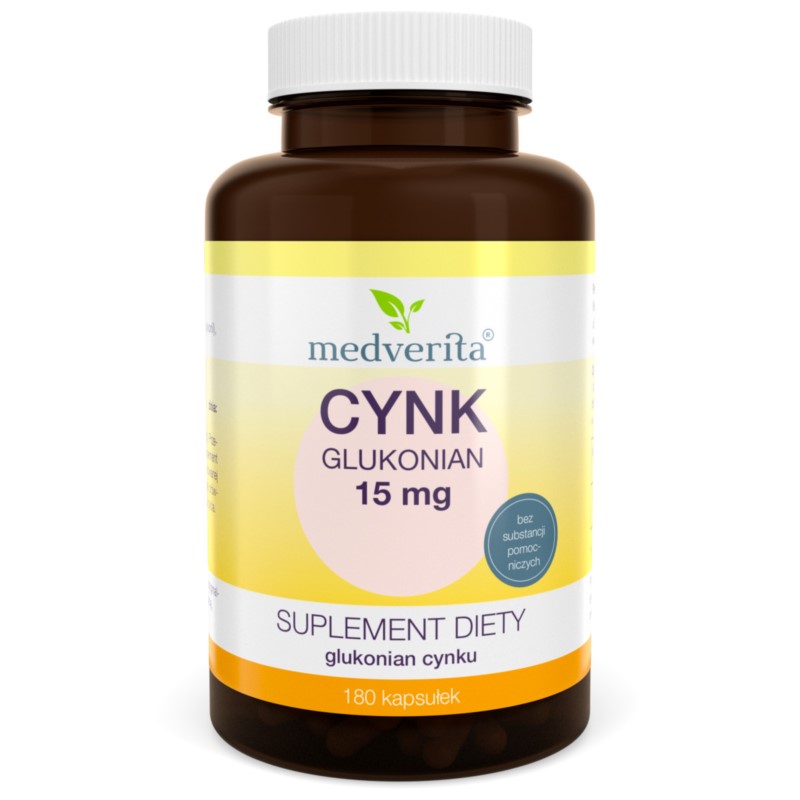 Medverita Cynk glukonian 15 mg 180 k Medverita Cynk glukonian 15 mg 180 k