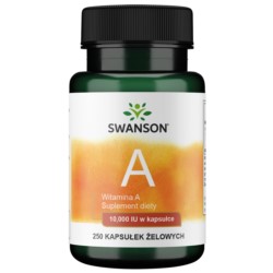 Swanson Witamina A 10.000 Iu 250 K żelki Swanson Witamina A 10.000 Iu 250 K żelki