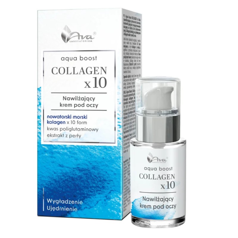 Aqua Boost Collagen x10 Nawilżający krem pod oczy