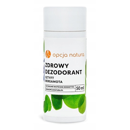 Opcja Natura Zdrowy Dezodorant sztyft bergamota 50 Opcja Natura Zdrowy Dezodorant sztyft bergamota 50