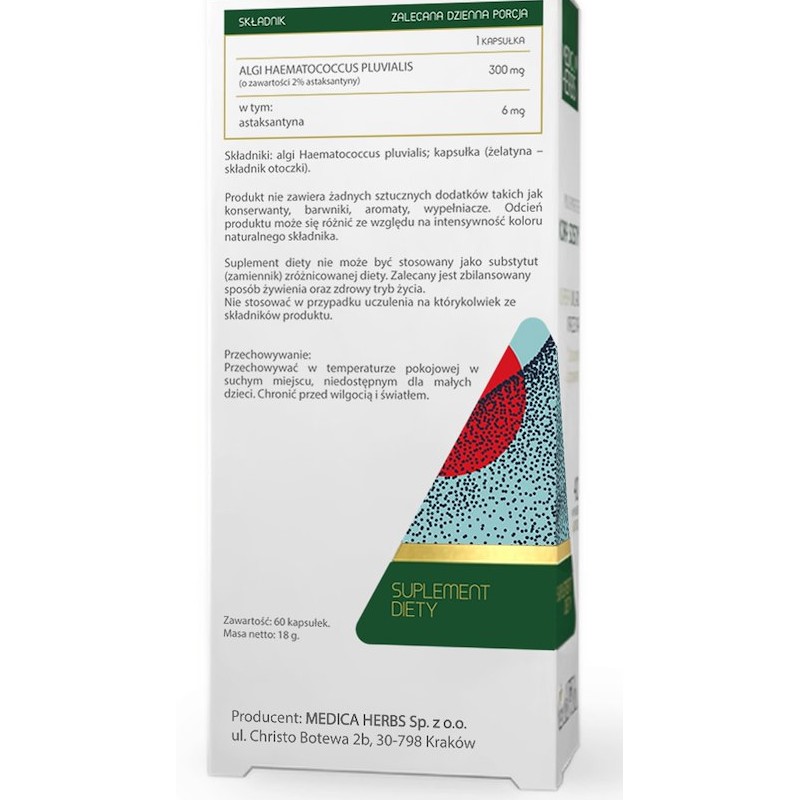 Medica Herbs ASTAKSANTYNA 6 MG 60 K Medica Herbs ASTAKSANTYNA 6 MG 60 K