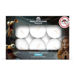 Świeczki soj. zap. teal. komary/maszki HOME 60 g
