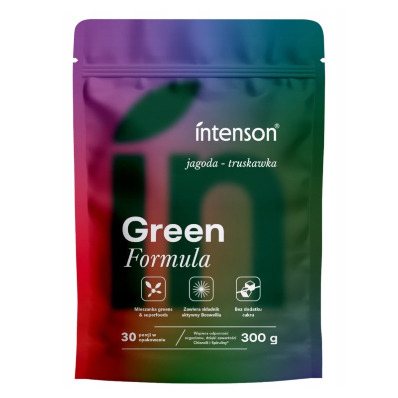 Intenson Green Formuła Jagoda-Truskawka 300 g