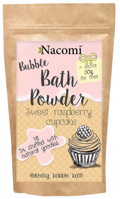 Nacomi Puder Do Kąpieli Malina Babeczka 150G Nacomi Puder Do Kąpieli Malina Babeczka 150G