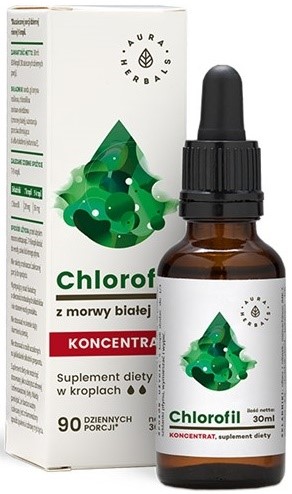 Aura Herbals Chlorofil Z Morwy Białej 30Ml Aura Herbals Chlorofil Z Morwy Białej 30Ml