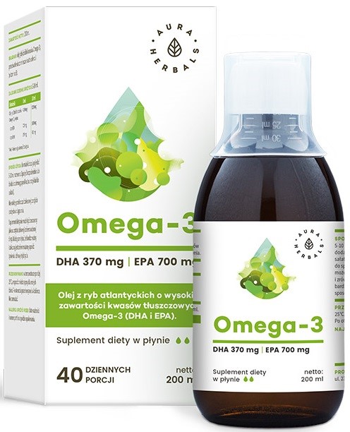 Aura Herbals Omega 3 Dha i Epa 200 Ml Aura Herbals Omega 3 Dha i Epa 200 Ml