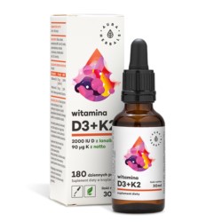 Aura Herbals Witamina D3 2000 K2 Mk7 30 Ml