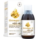 Aura Herbals Omega 3 witamina D3 K2 Mk7 200 Ml