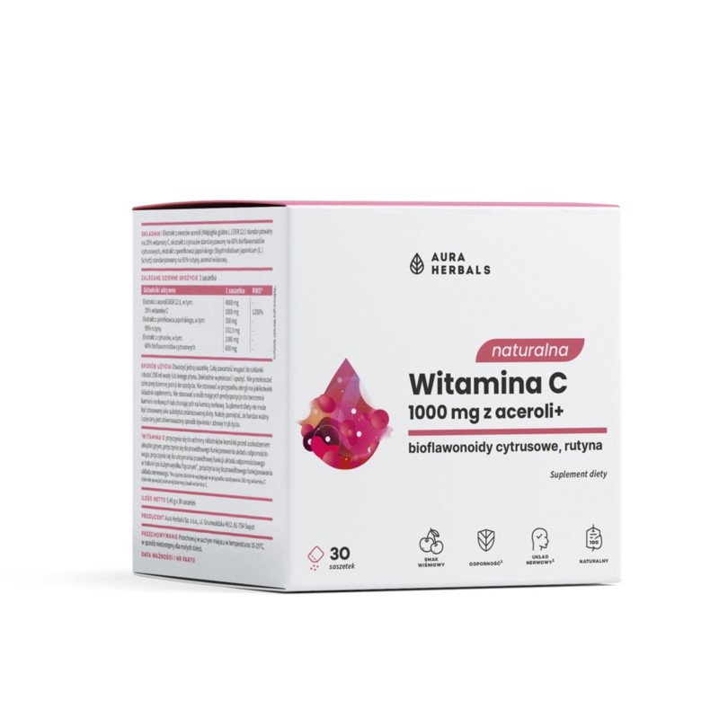 Aura Herbals Naturalna Witamina C 1000 z acerolii Aura Herbals Naturalna Witamina C 1000 z acerolii