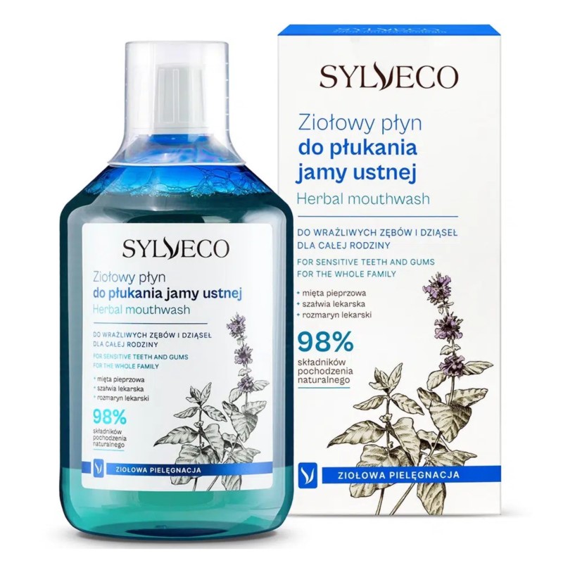 Sylveco Ziołowy płyn do płukania jamy ustnej 500 Sylveco Ziołowy płyn do płukania jamy ustnej 500