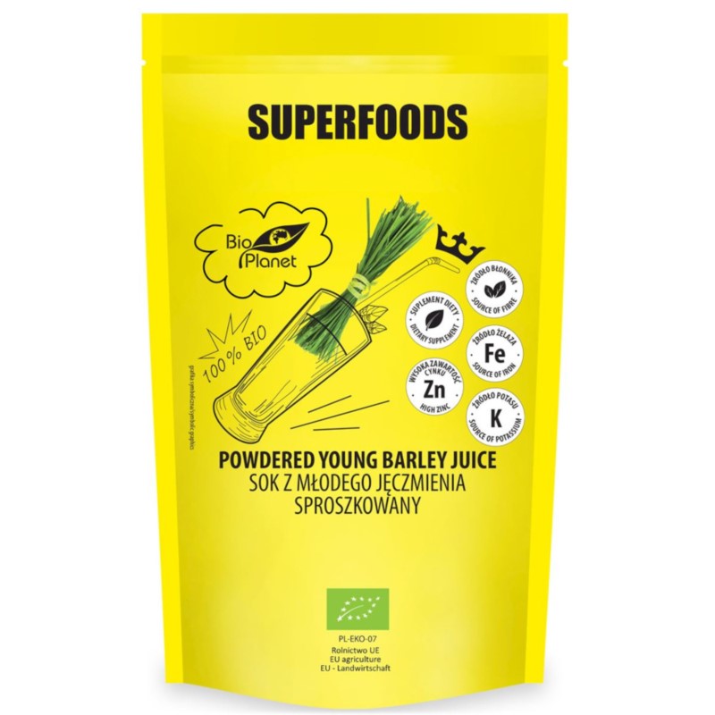 SUPERFOODS SOK Z MŁODEGO JĘCZMIENIA BIO SUPERFOODS SOK Z MŁODEGO JĘCZMIENIA BIO