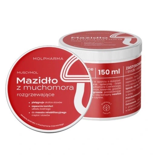 Molpharma Mazidło z muchomora rozgrzewające 150 ml Molpharma Mazidło z muchomora rozgrzewające 150 ml