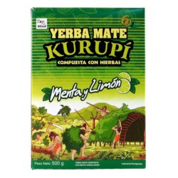Yerba Mate Kurupi Ginger Menta Limon 500 g