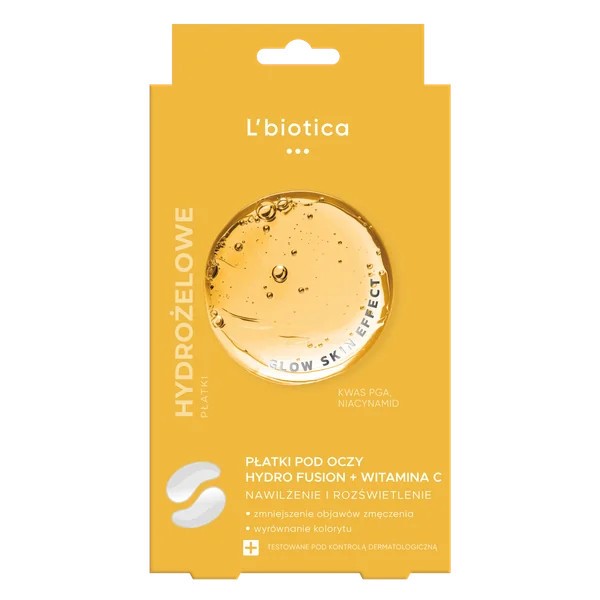 L'biotica Hydrożelowe płatki pod oczy 1 para rozśw L'biotica Hydrożelowe płatki pod oczy 1 para rozśw