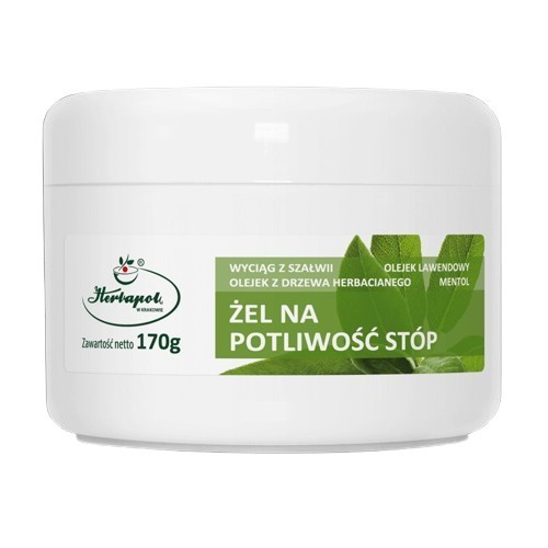 Herbapol Żel na Potliwość Stóp 170 g Herbapol Żel na Potliwość Stóp 170 g