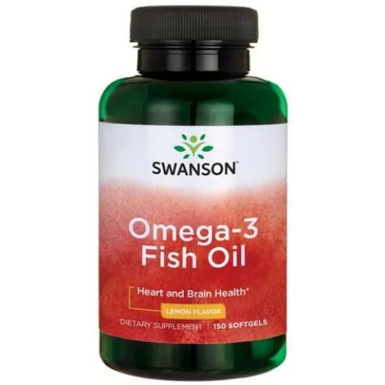 Swanson Omega 3 smak cytrynowy 150 k