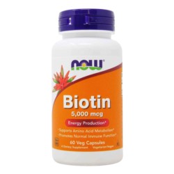 Now Foods Biotyna 5000 mcg  2,5 mg 60 Tabl.