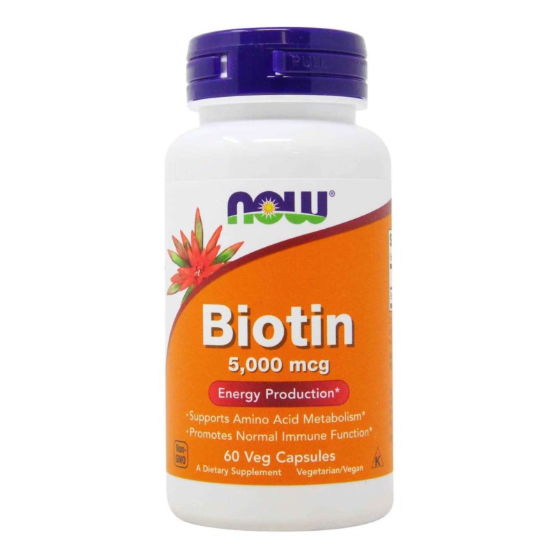 Now Foods Biotyna 5000 mcg  2,5 mg 60 Tabl.
