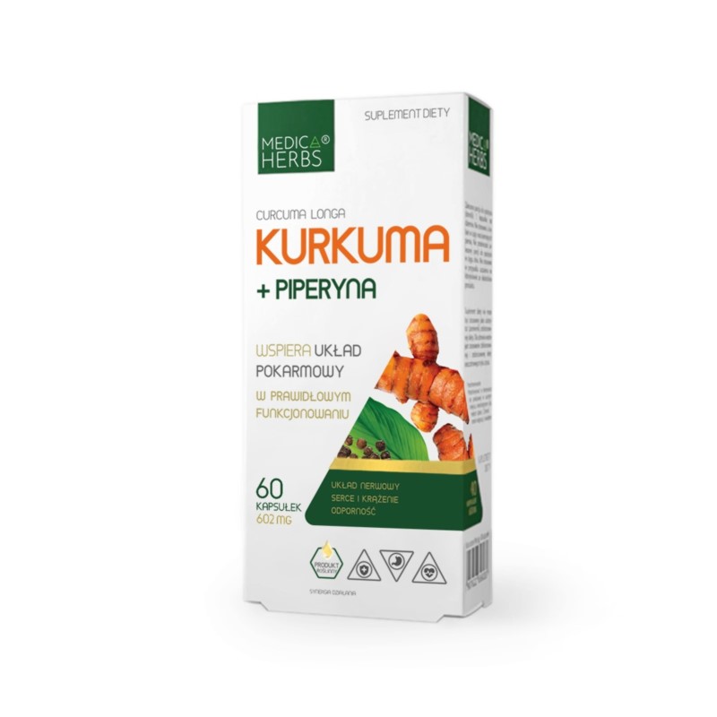Medica Herbs Kurkuma + piperyna 60 k