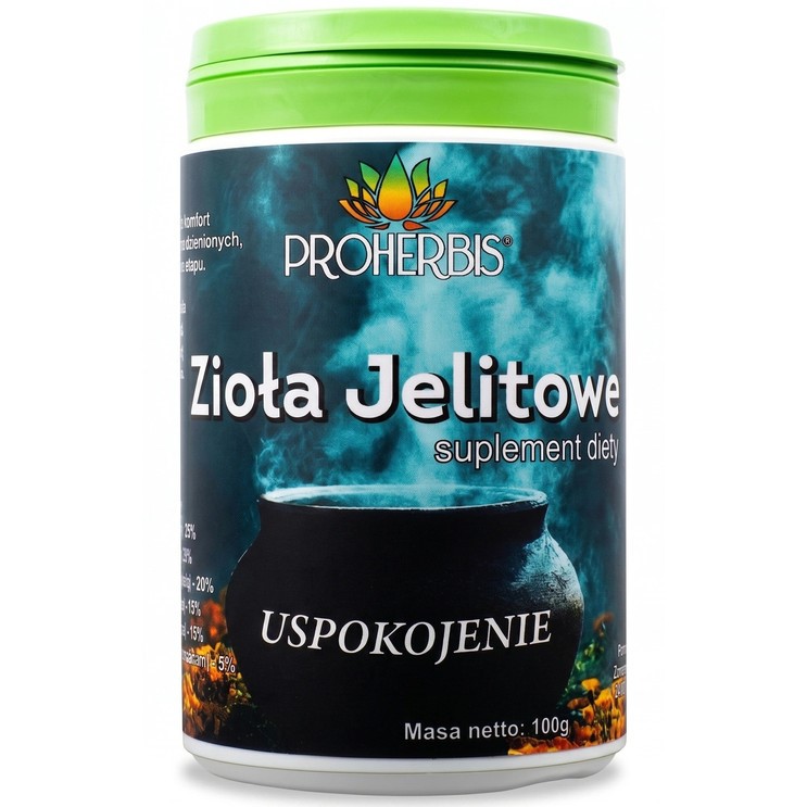 Proherbis Zioła Jelitowe 100 g uspokojenie