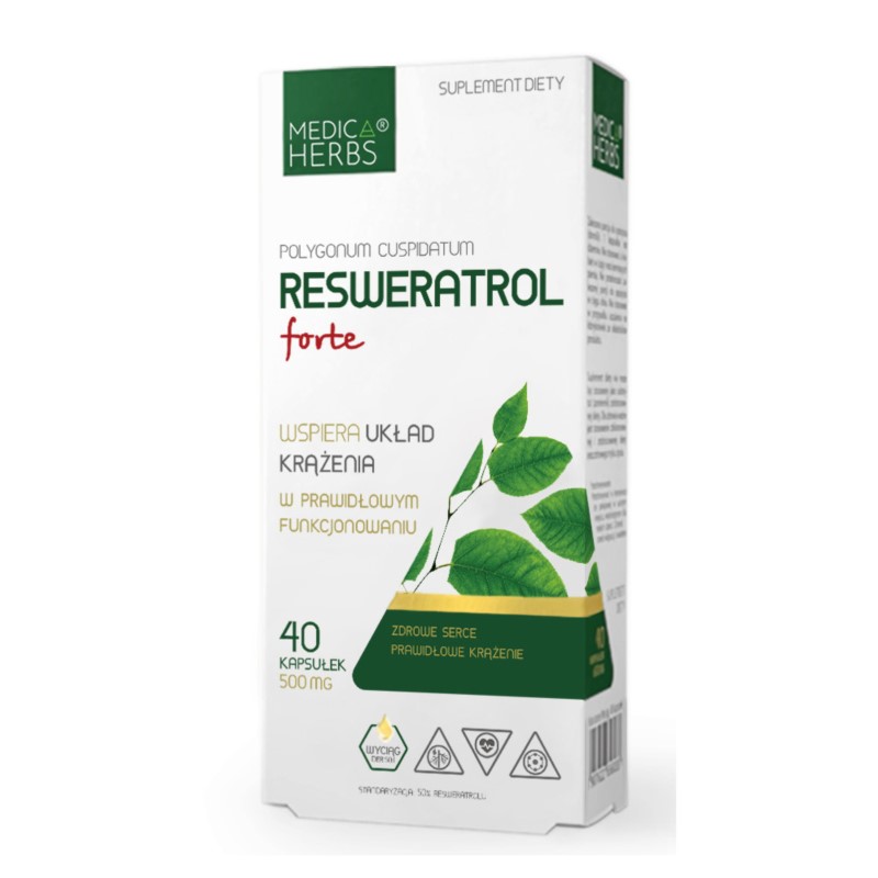 Medica Herbs Resweratrol Rdestowiec forte 40 k