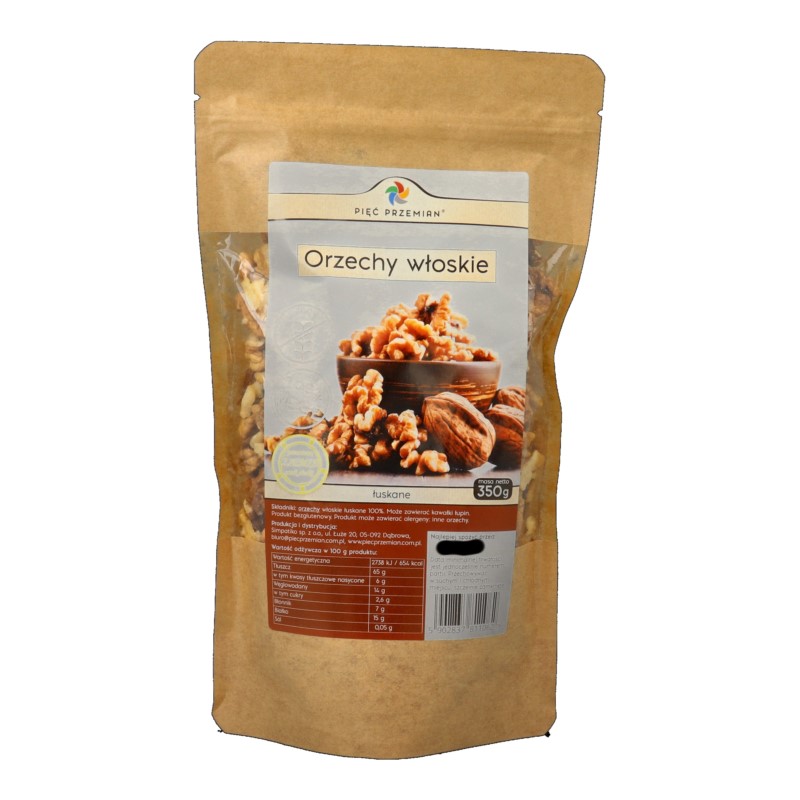 Pięć Przemian Orzech Włoskie łuskane 350 g
