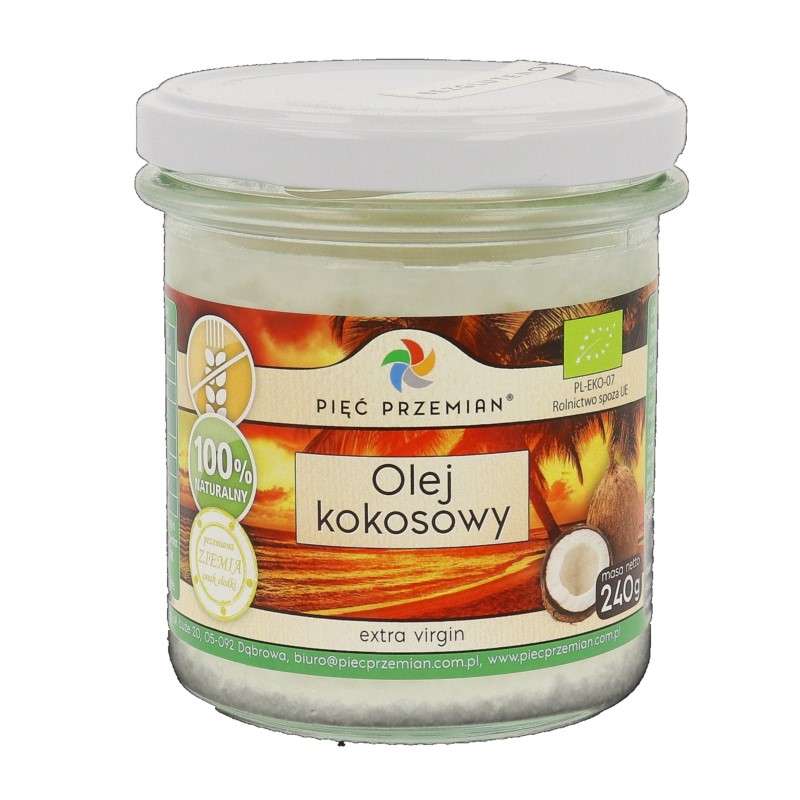 Pięć przemian Olej  kokosowy Extra Virgin 240 ml