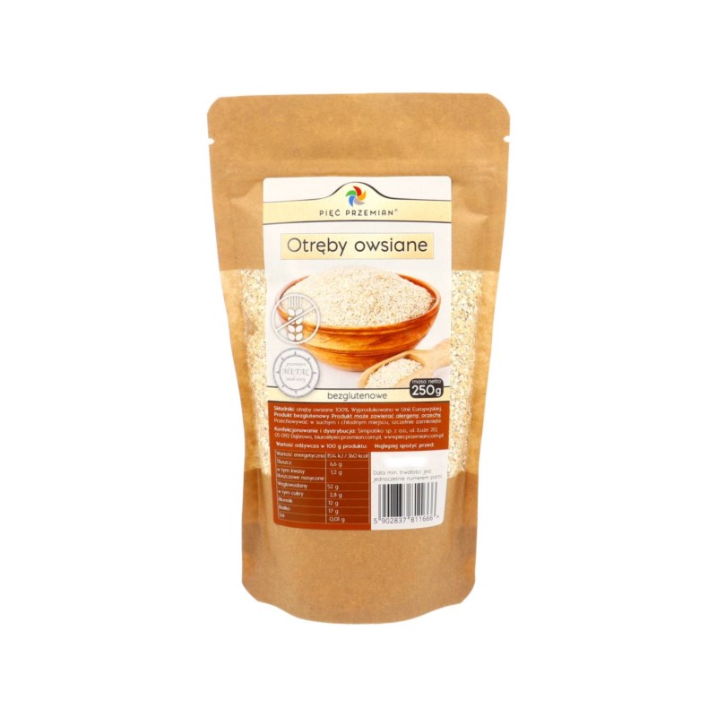 Pięć Przemian Otręby Owsiane 250 g