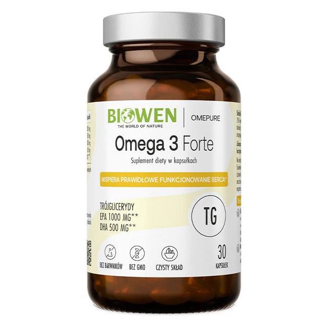 Biowen Omega 3 Forte 30 k EPA 1000 mg DHA 500 mg