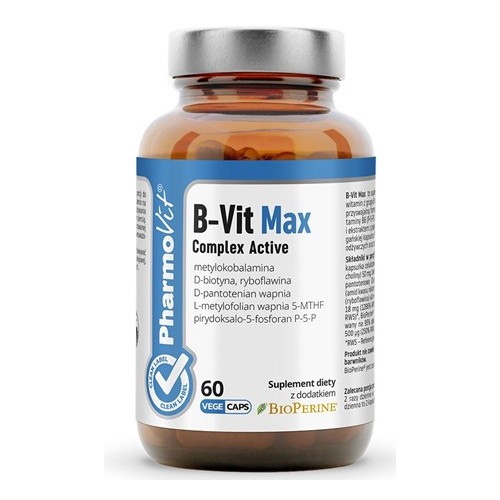 Pharmovit B-Vit max Complex Active 60 kaps