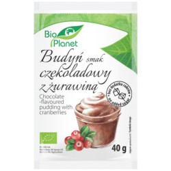 BIO Planet Budyń czekoladowy z żurawiną 40 g