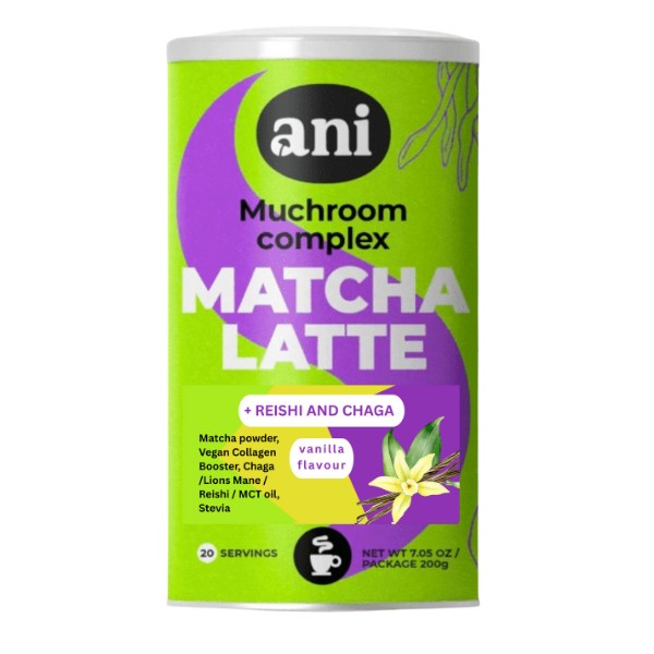 Ani Napój Mushroom Complex Matcha Latte waniliowa