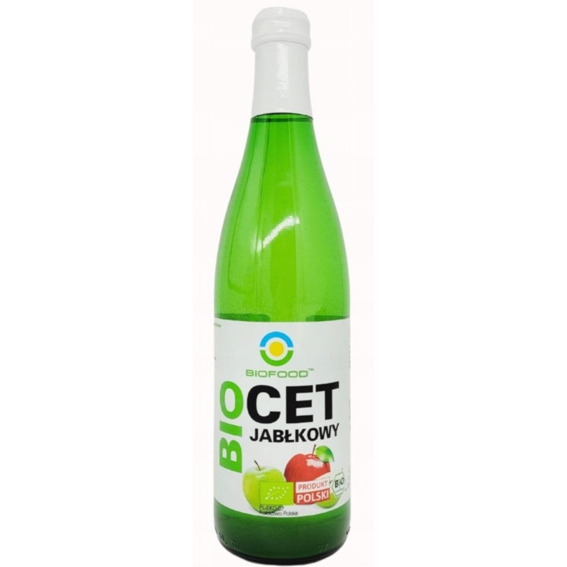 BIOFOOD Ocet jabłkowy 5% niefiltrowany BIO 500 ml BIOFOOD Ocet jabłkowy 5% niefiltrowany BIO 500 ml