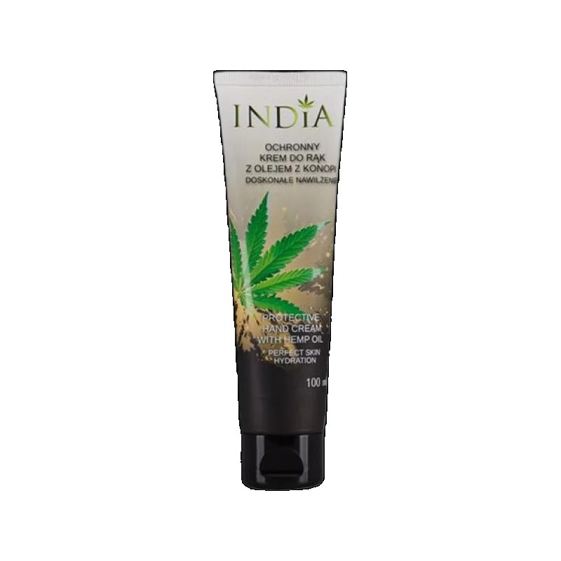 India Krem Do Rąk Ochronny Z Olejem Z Konopi 100Ml India Krem Do Rąk Ochronny Z Olejem Z Konopi 100Ml