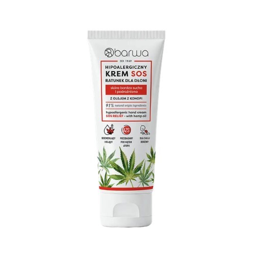 Barwa Krem do Rąk Hipoalergiczny SOS 75 ml Barwa Krem do Rąk Hipoalergiczny SOS 75 ml
