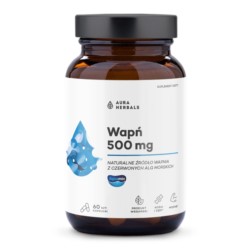 Aura Herbals Wapń 500 mg 60 kapsułek