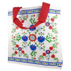 Torba Z Pp Mini Folklor Biały Motyw