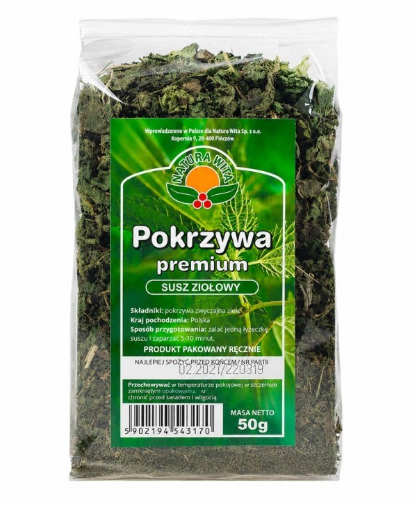 Natura Wita Pokrzywa Liść 50 g Natura Wita Pokrzywa Liść 50 g