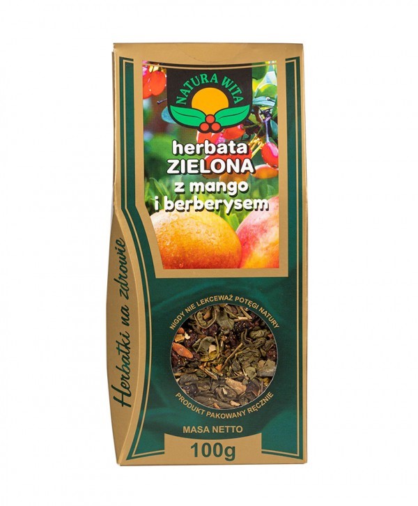 Natura Wita Herbata Zielona Mango Berberys 100 g Natura Wita Herbata Zielona Mango Berberys 100 g