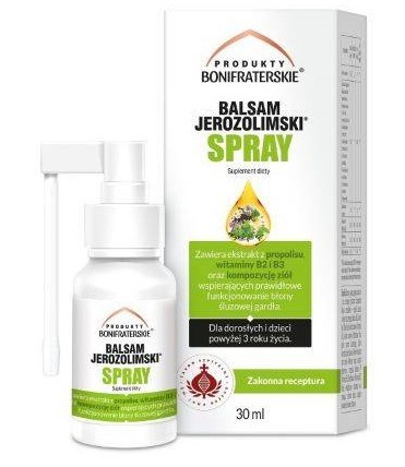 Balsam Jerozolimski Spray 30 ml z propolisem Balsam Jerozolimski Spray 30 ml z propolisem