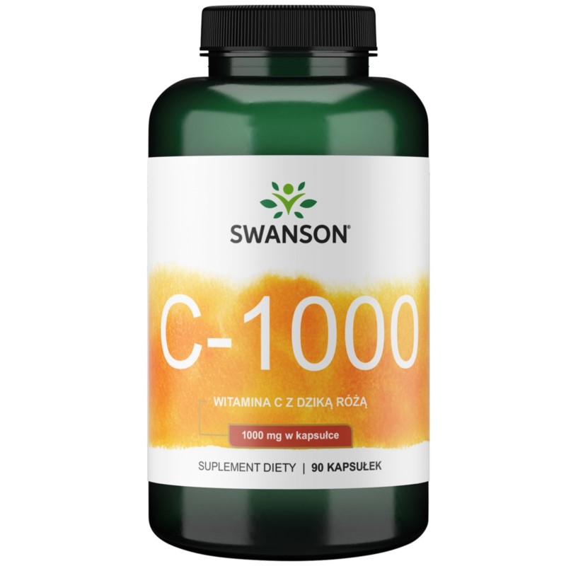 Swanson Witamina C Z Dziką Różą 1000 Mg 90 K