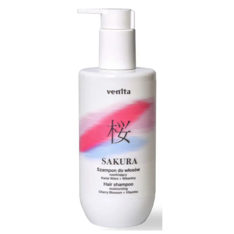 SAKURA Szampon Nawilżający Wiśnia Witaminy 300 ml SAKURA Szampon Nawilżający Wiśnia Witaminy 300 ml